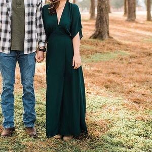 Gianni Bini Green Wrap Maxi Dress